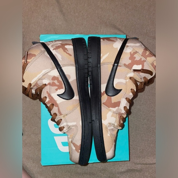 NIKE DUNK PRO SB HIGH PRO DESERT BROWN CAMO SZ 9 MENS - Picture 7 of 13